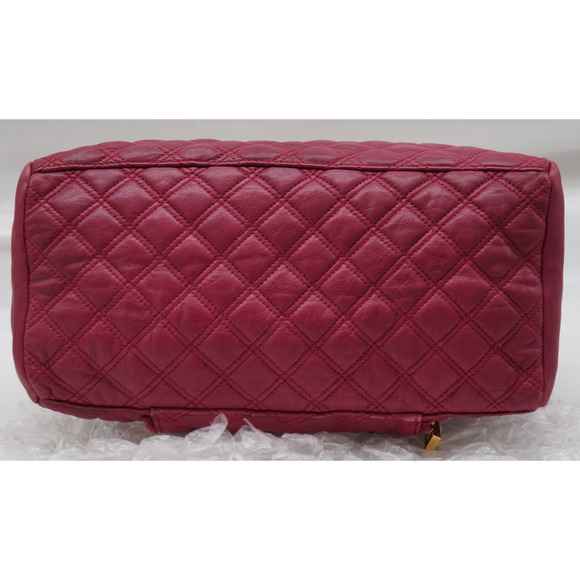 AUTH MARC JACOBS QUILTED SPRING STREET TOTE RED LEATHER RETAIL $1275 - Picture 9 of 11